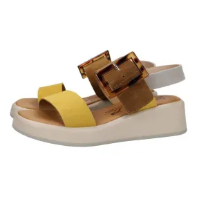 526C Sandalias plataforma color AMARILLO