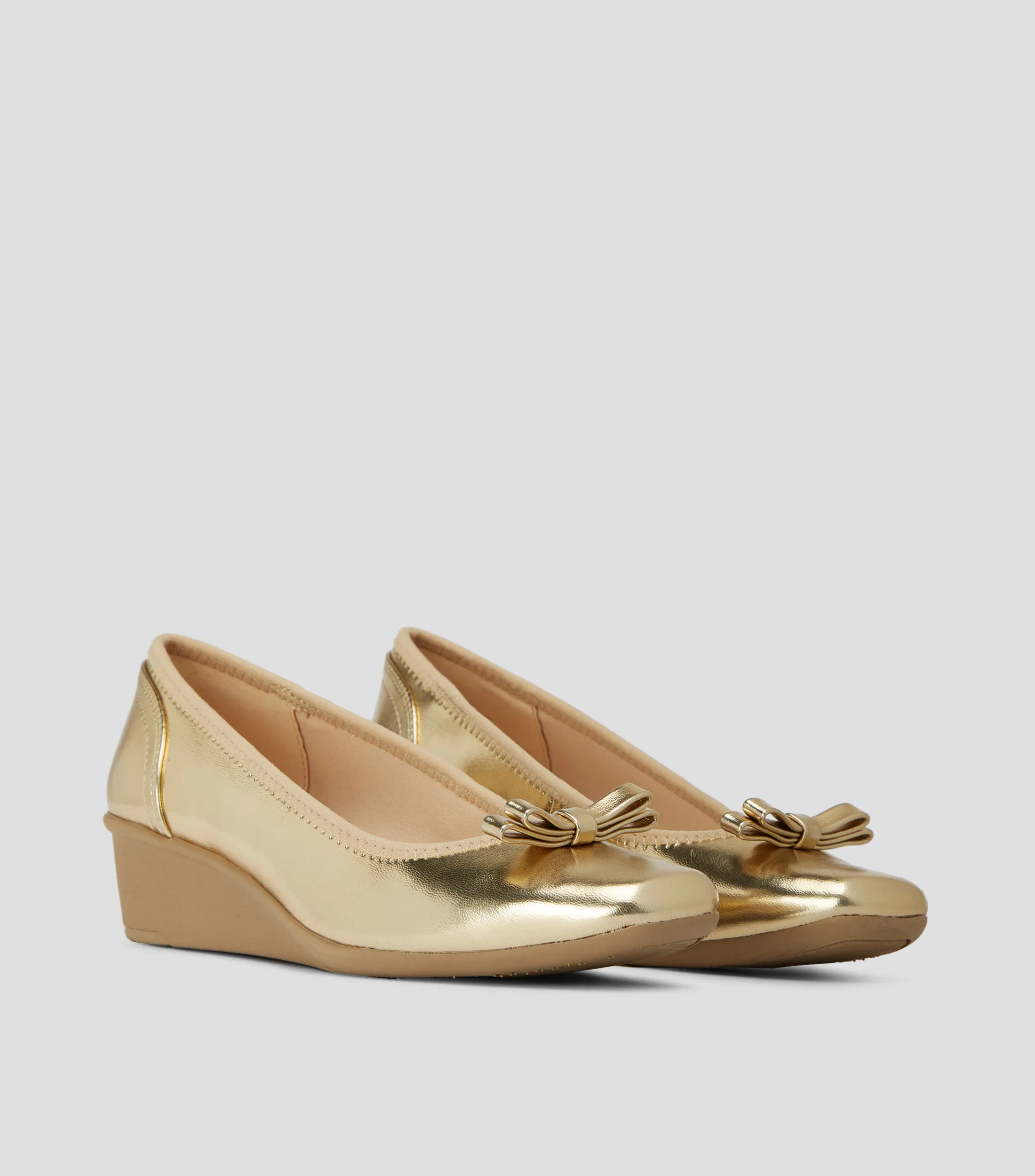 Ak Anne Klein Flats Metalizados Mujer