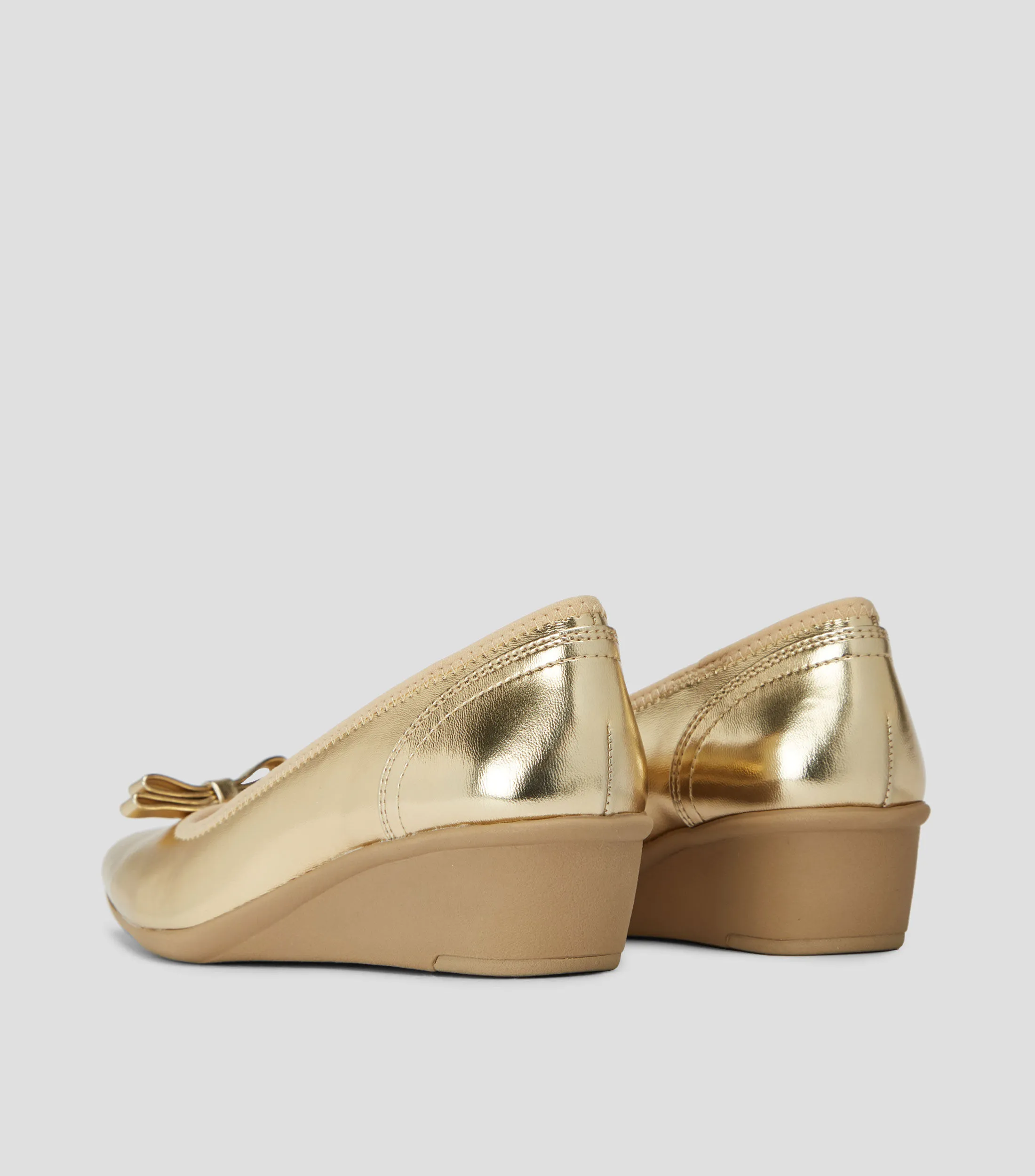 Ak Anne Klein Flats Metalizados Mujer