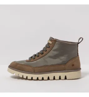 Botines de piel gris