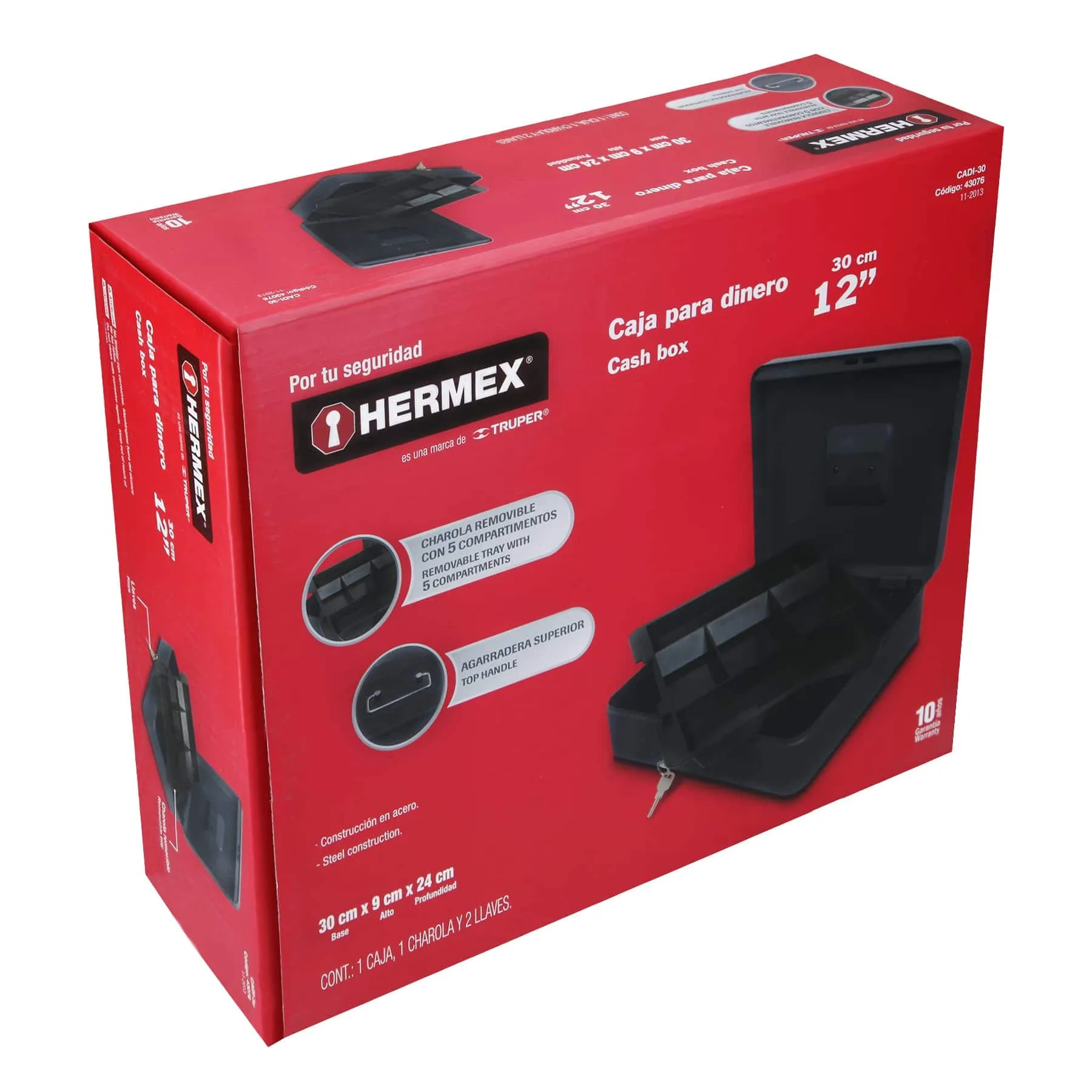 Caja para dinero 30 cm Hermex