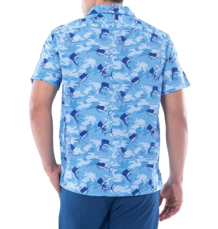 CAMISA DE HOMBRE MANGA CORTA CAMO SAIL / GUY HARVEY