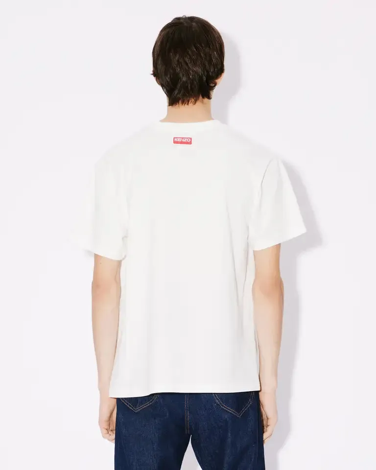 CAMISETA UNISEX OVERSIZE LUCKY TIGER BLANCA