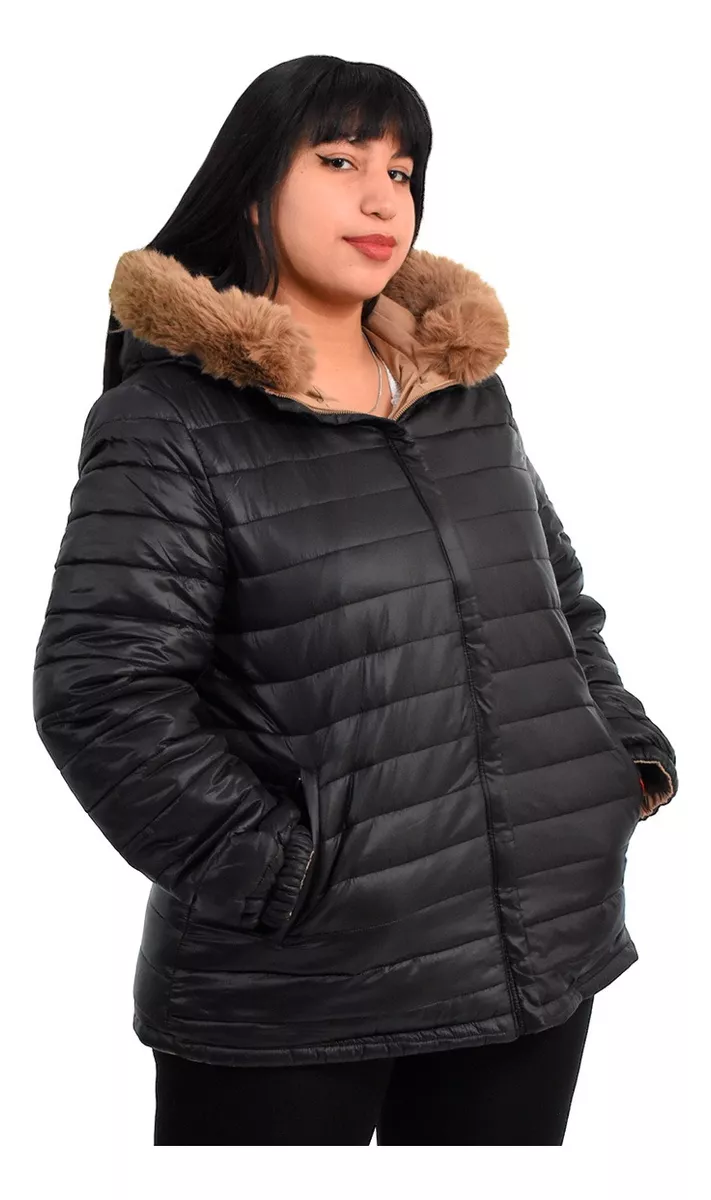 Campera Mujer Abrigada Reversible Especial Importada Yd 1150