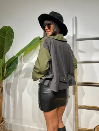 Chaqueta Oversize WADLEY Verde Militar