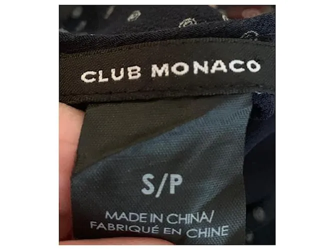 Club Monaco Top Club Mónaco Azul marino 