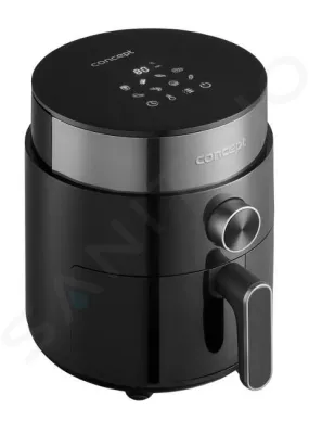 Concept - Freidora de aire caliente, volumen 2,5 l, negra fr2500