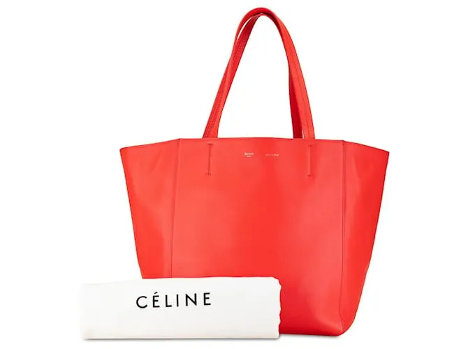 Céline Cabas horizontal mediano rojo Celine Roja 