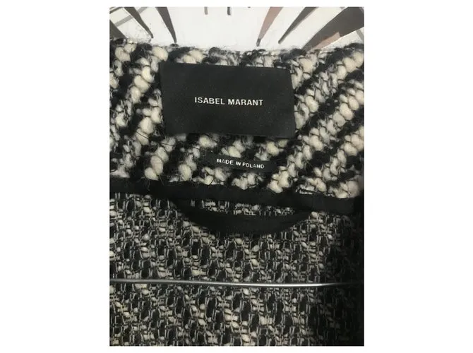 Isabel Marant Abrigos, Ropa de calle Negro Blanco 