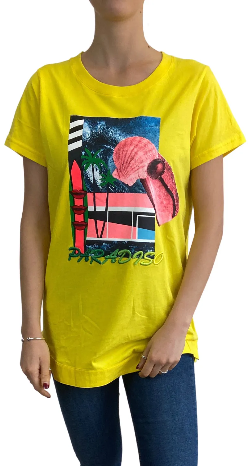 JAZMIN CHEBAR Polera Paradiso Amarillo