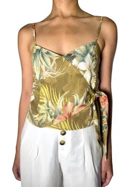 MANGO Crop Top Floreado