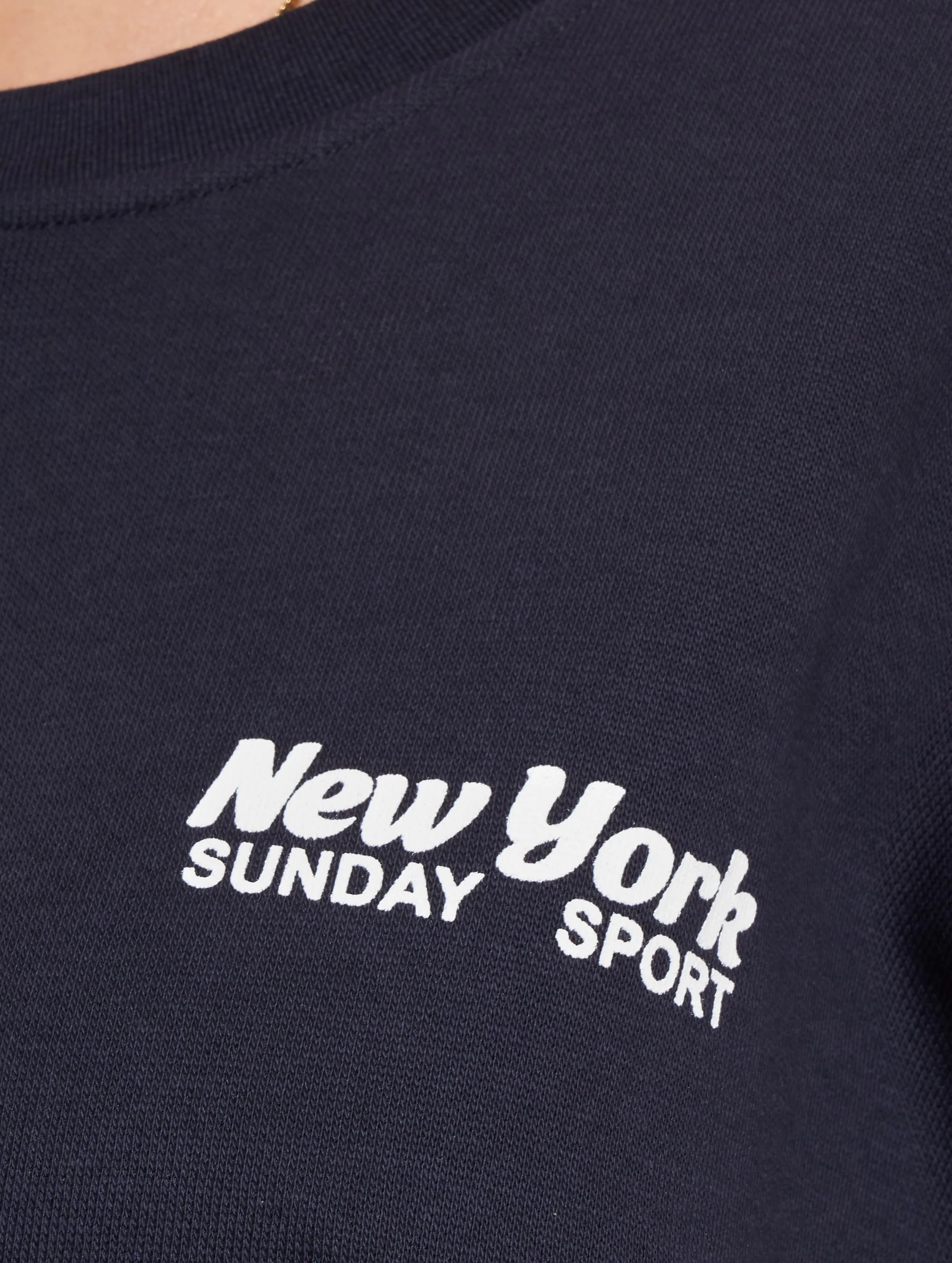 Only Daze Oversize Print O-Neck