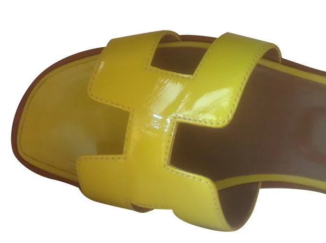 Oran Hermès Sandalias Amarillo 