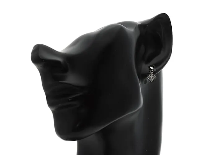 Pendientes de gota de diamante en oro blanco de 18K Michel Klein 