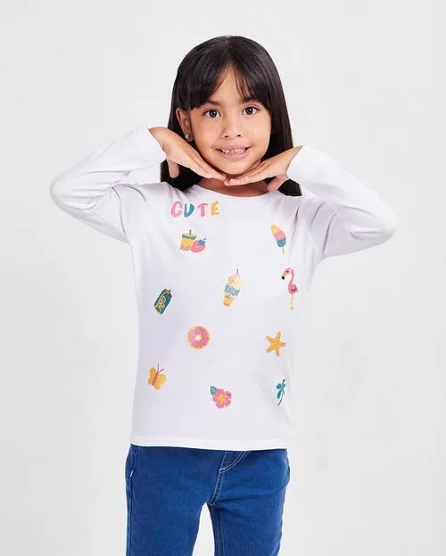 Polo Niña Mariamanda Blanco