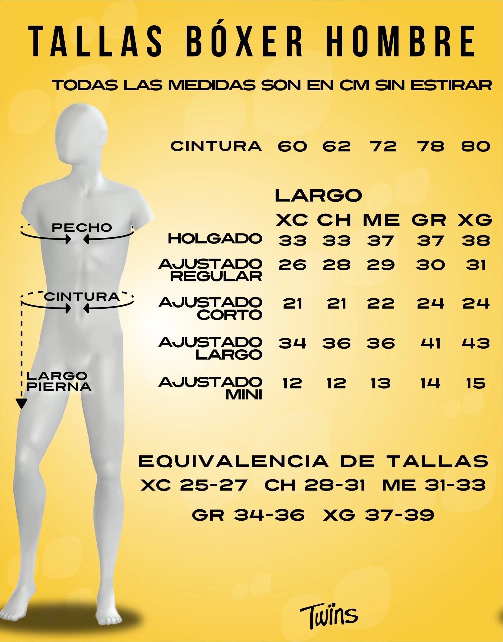Ropa interior para caballero Biker-Estampado TWINS