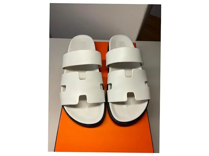 Sandalias Ankara Hermès Blanco 