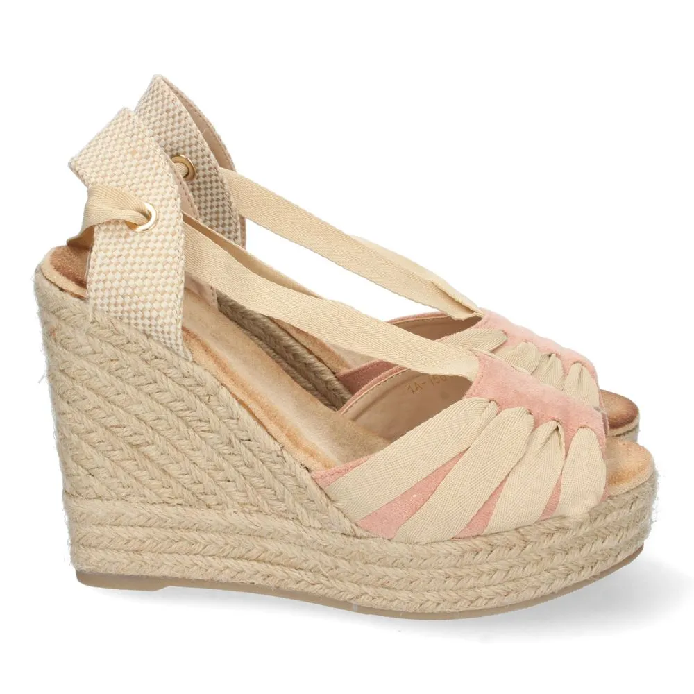 Sandalias de cuña, alpargatas de cuña, sandalias esparteras, sandalias tendencia verano 2023, descub