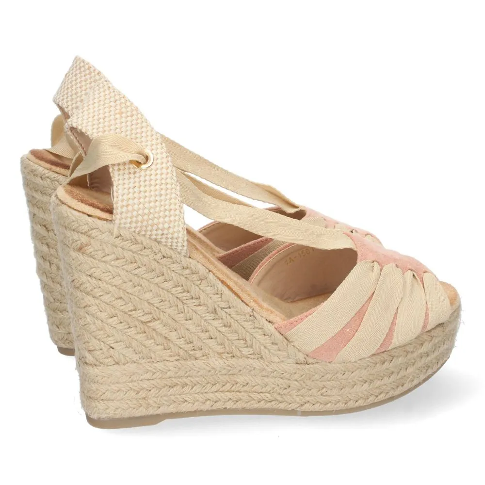 Sandalias de cuña, alpargatas de cuña, sandalias esparteras, sandalias tendencia verano 2023, descub