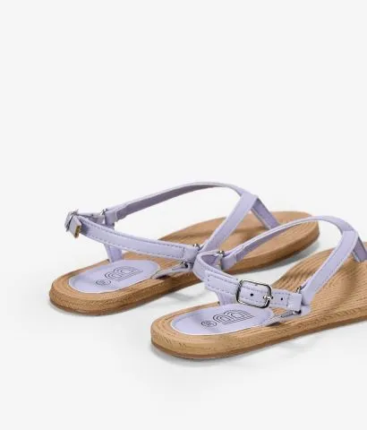 Sandalias lilas de dedo