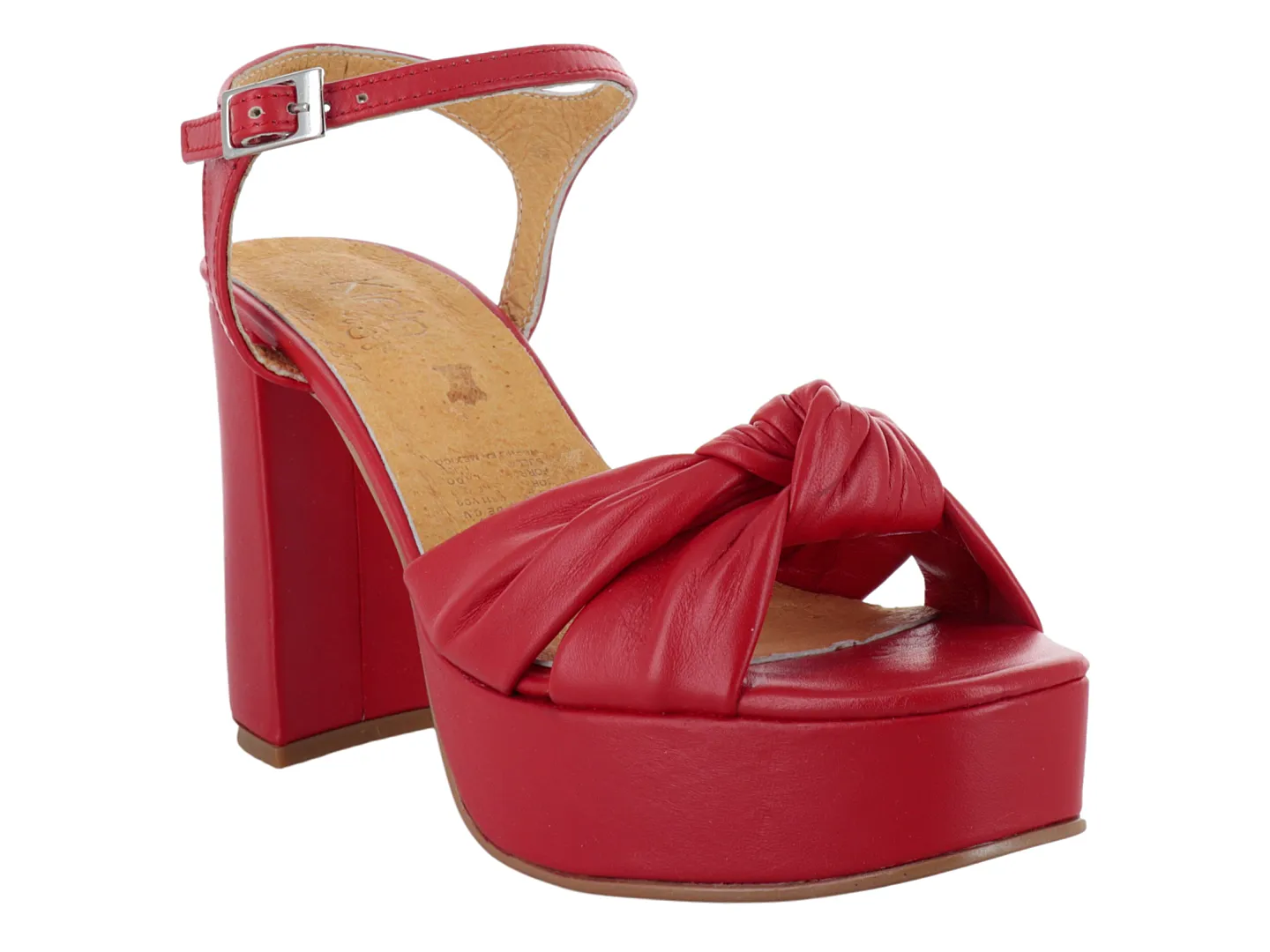 Tacones Klein 2597 Rojo Para Mujer