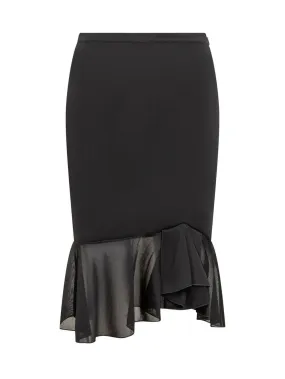 TOM FORD Viscose Skirt with Ruffles