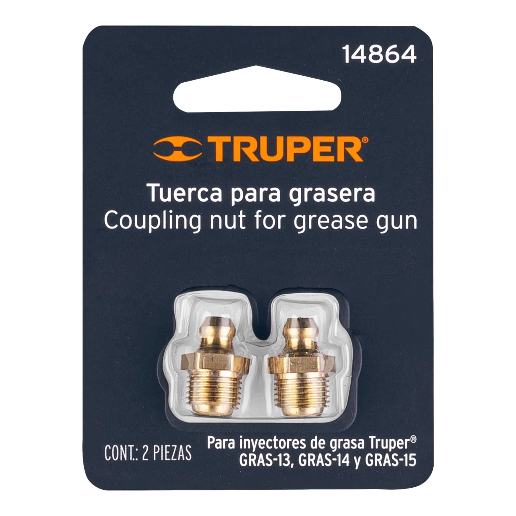 Tuercas para inyectores de grasa 2 piezas