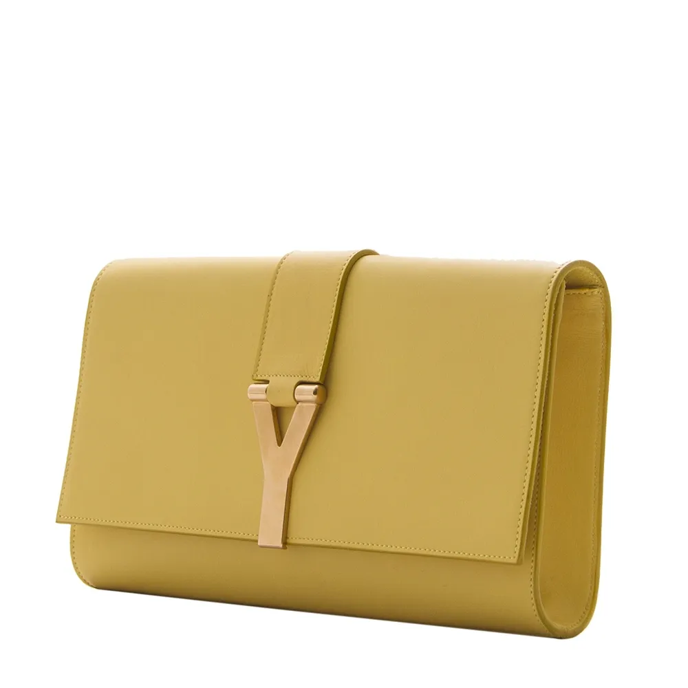 YSL Cabas Chyc Clutch Amarillo
